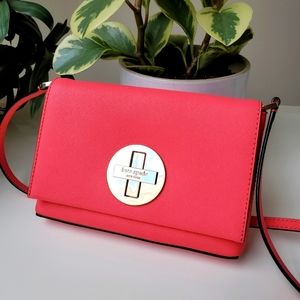 Kate Spade Peony Newbury Lane crossbody purse